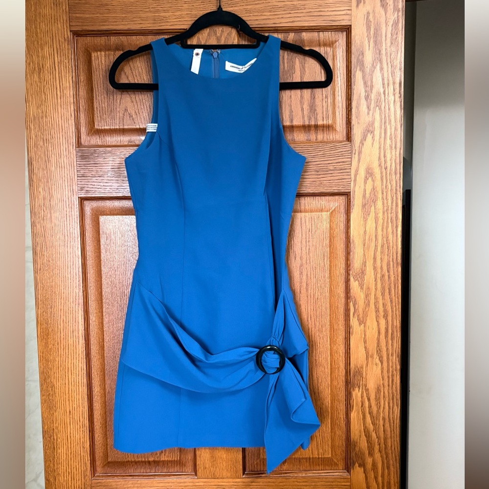 Amanda Uprichard Vibrant Blue Mini Dress